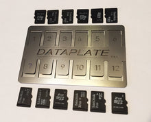 Load image into Gallery viewer, DATAPLATE TM- Stainless Steel MicroSD Card Storage Case - Holder
