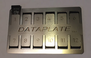 DATAPLATE TM- Stainless Steel MicroSD Card Storage Case - Holder